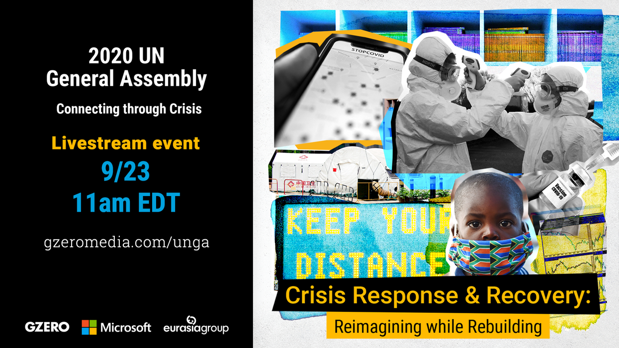 2020 UN General Assembly: Connecting Through Crisis - Livestream event 9-23 11 am EDT. Crisis Response & Recovery: Reimagining while Rebuilding