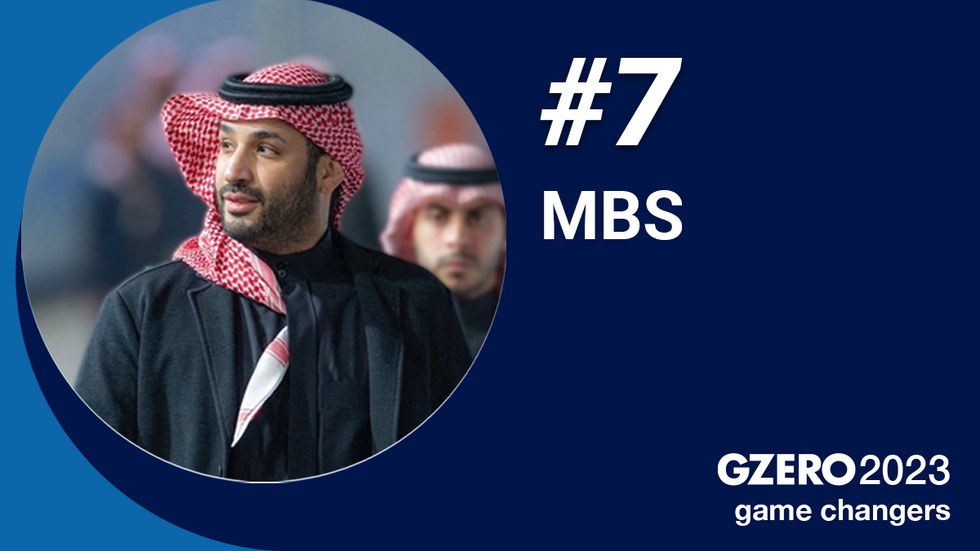 7. MBS. Mohamed Bin Salman. GZERO 2023 game changers