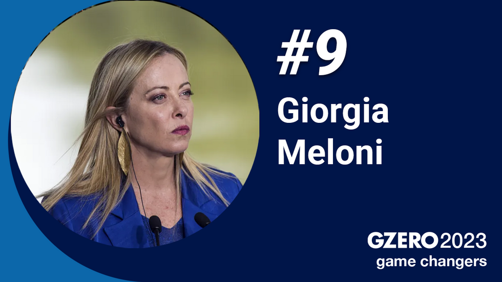 9. Giorgia Meloni. GZERO 2023 game changers