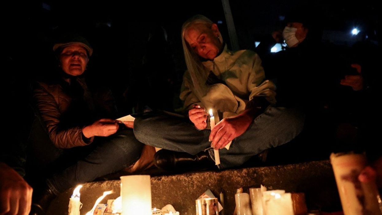 A candlelight vigil for Colombian Senator Miguel Uribe Turbay in Bogota, Colombia, on June 7, 2025.