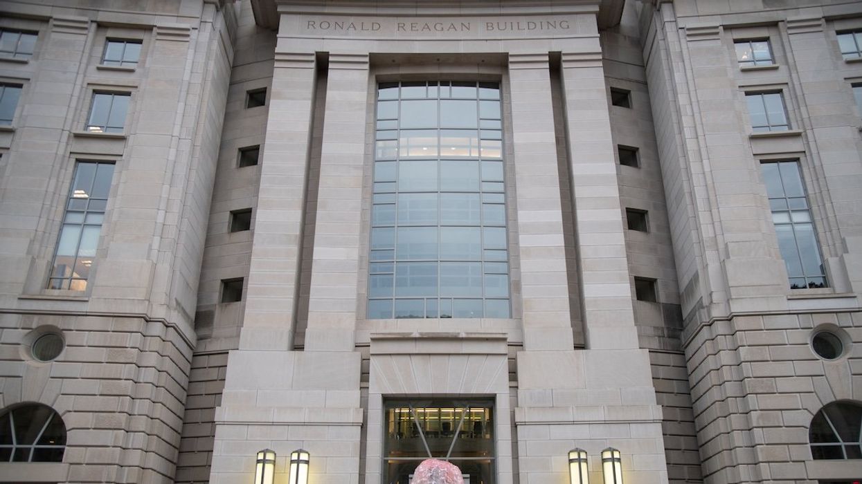 A general view of the Ronald Reagan Building and International Trade Center, in Washington, DC, where the Wilson Center is located.
