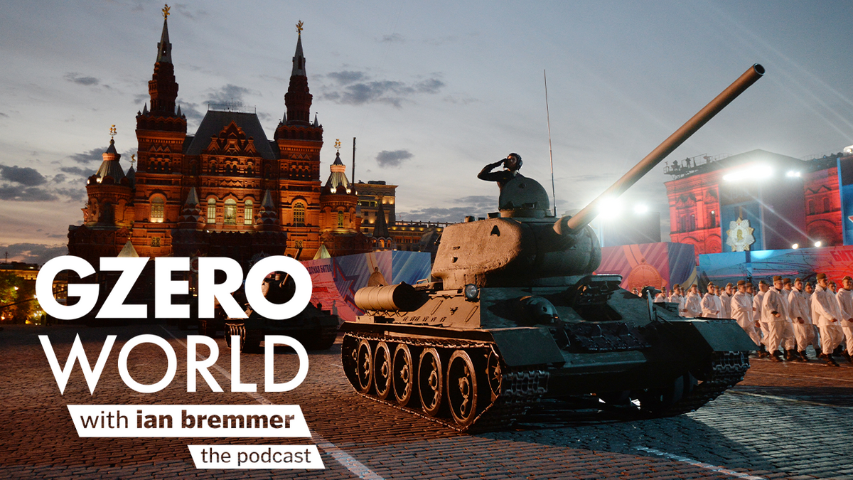 A Russian tank in Moscow | GZERO World with Ian Bremmer podcast | The Ukraine war is destroying Putin’s reputation