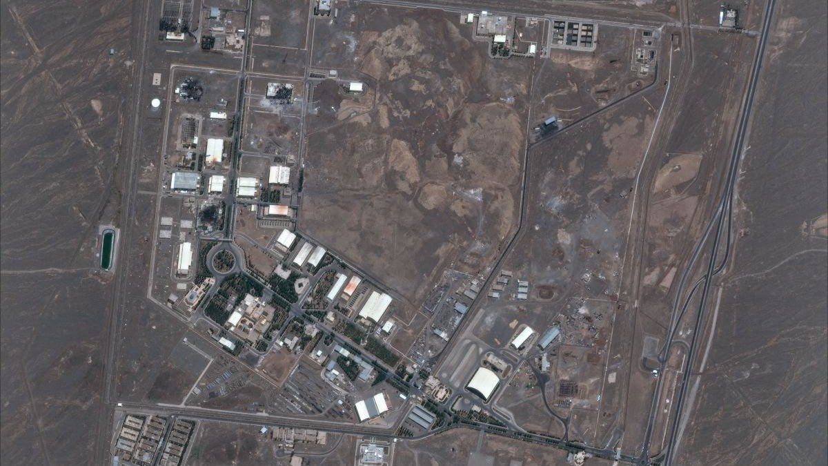 ​A satellite image shows the Natanz nuclear facility after an airstrike in Iran, on June 14, 2025.