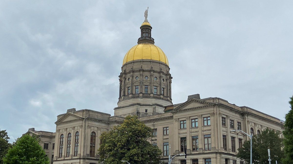 ​A view of the Georgia State Capitol in Atlanta, Georgia, U.S., May 11, 2021. Picture taken May 11, 2021. 