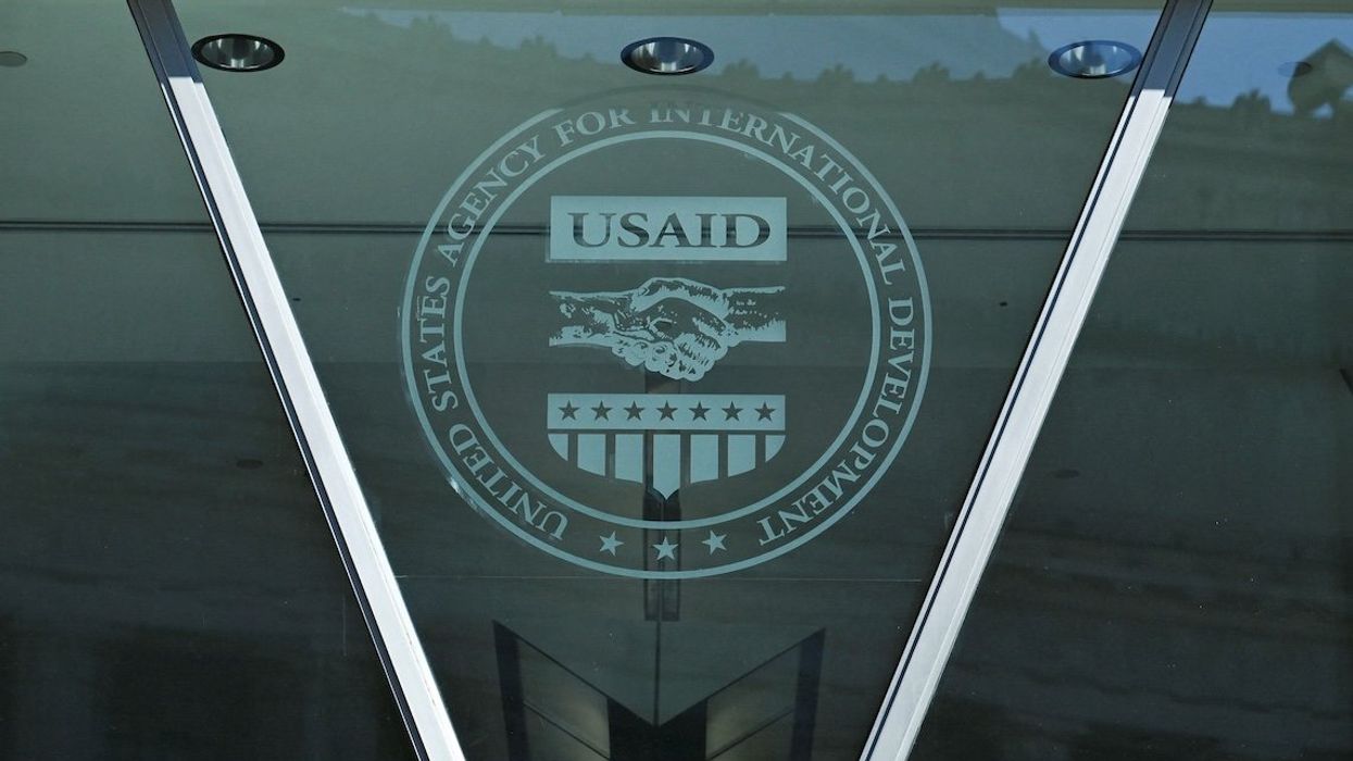 A view of the USAID building in Washington, DC, on Feb. 1, 2025.