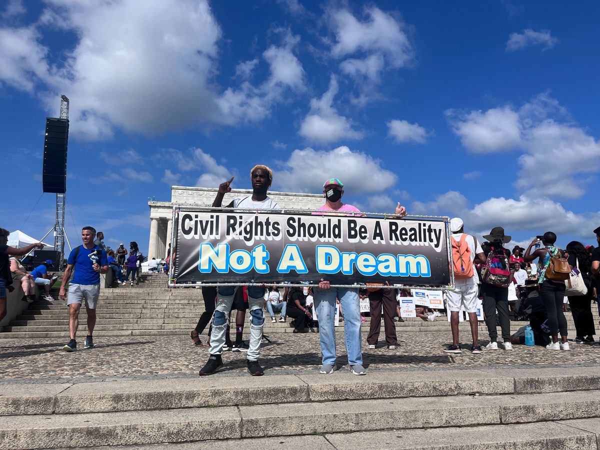 Activists descend on Washington, DC, to mark the 60th anniversary of MLK's "I have a dream" speech.