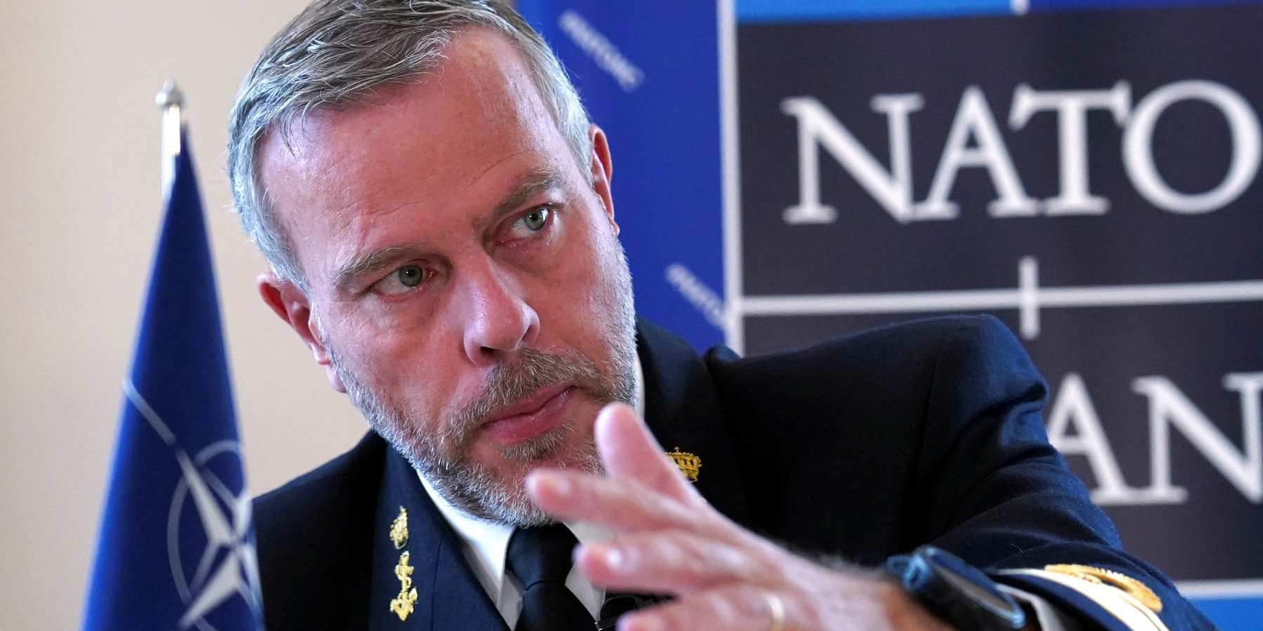 Admiral Rob Bauer, seen here in Tallinn, Estonia, in September 2022. 