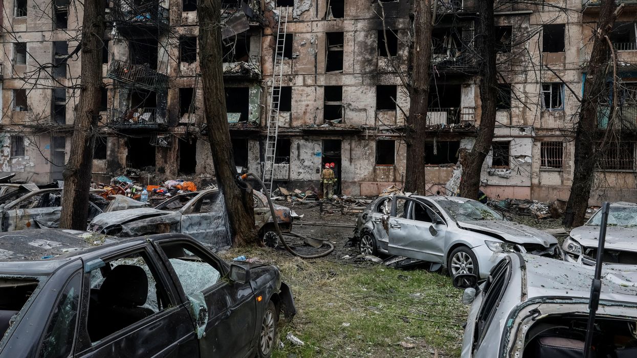 Aftermath of a Russian missile strike, in Kryvyi Rih, Ukraine.