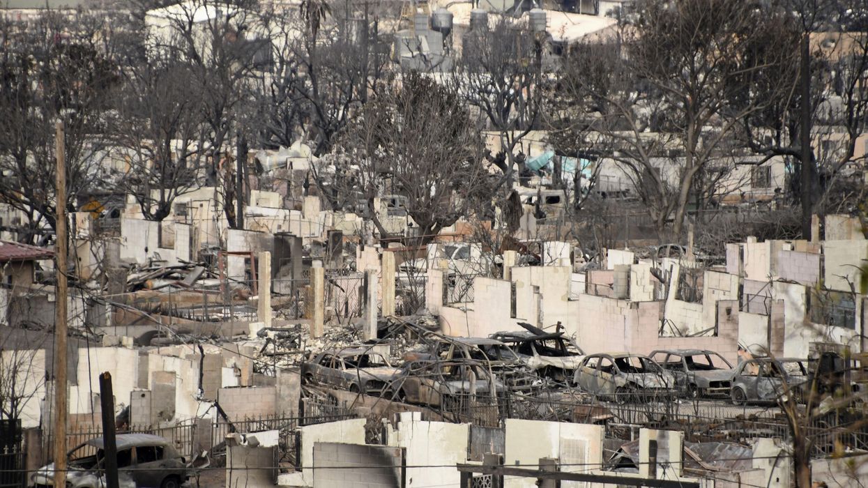 Aftermath of the fires in Lahaina