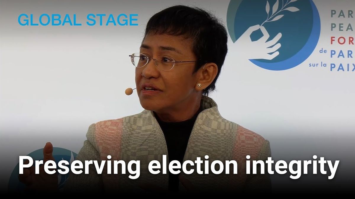 AI, election integrity, and authoritarianism: Insights from Maria Ressa