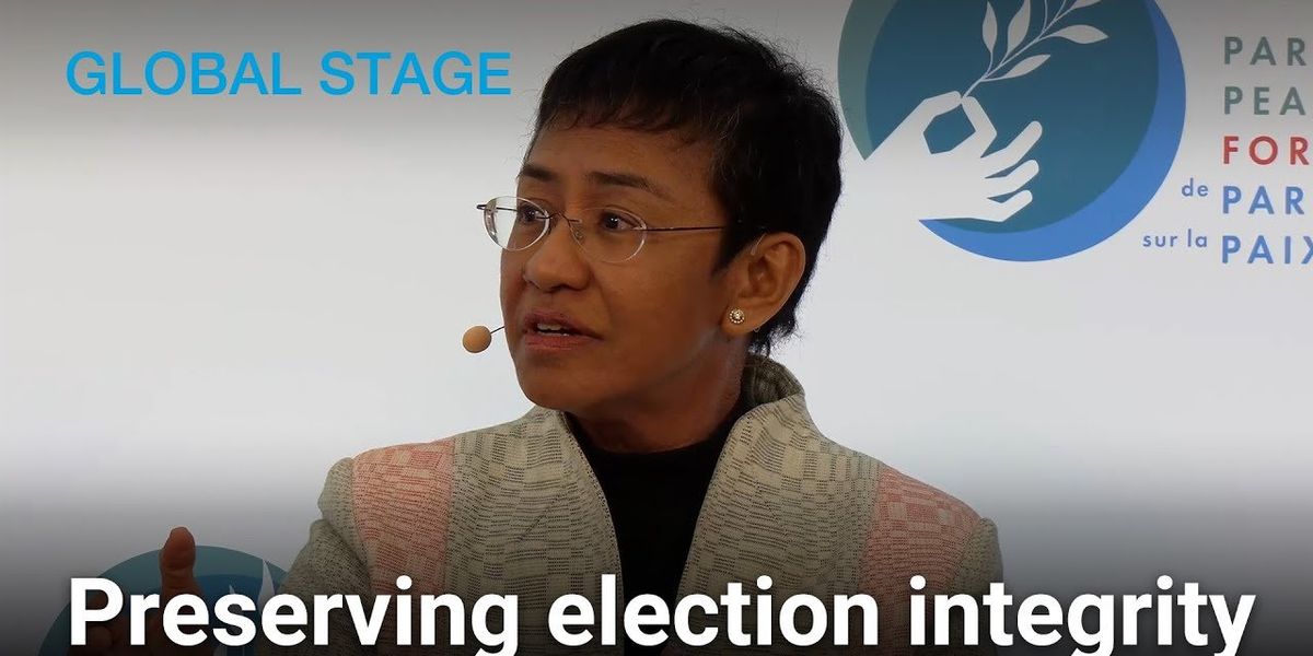 AI, election integrity, and authoritarianism: Insights from Maria Ressa