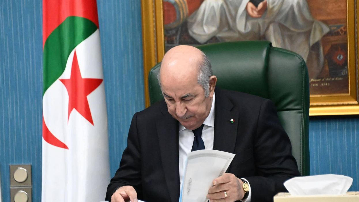 Algerian President Abdelmadjid Tebboune chairs the meeting of the Higher Committee for Supervision of Customs Declarations and Commercial Operations Algerian President Abdelmadjid Tebboune chairs the meeting of the Higher Committee for Supervision of Customs Declarations and Commercial Operations in Algeria on Aug. 01, 2023 .