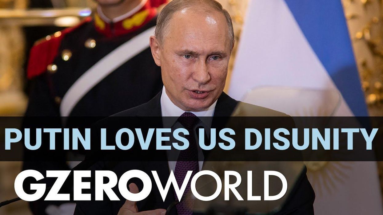 An emboldened Putin thrives on American disunity