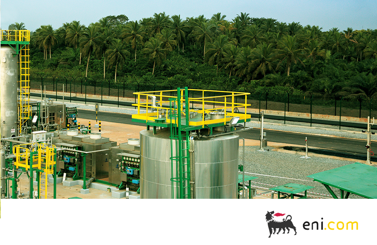 An Eni facility. Eni’s commitment to a low-carbon future