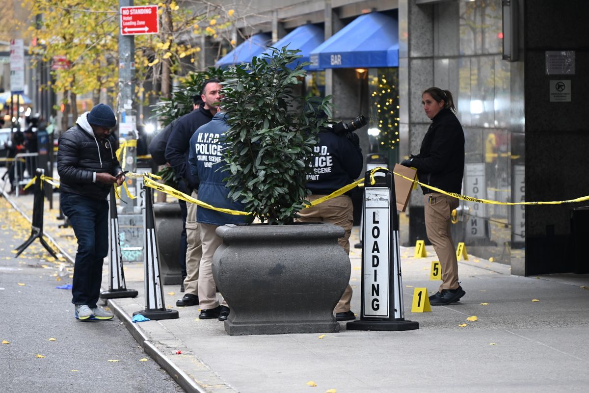 An image of the individual sought in connection to the investigation of the shooting death of Brian Thompson, the CEO of UnitedHealth's insurance unit, is seen in this still image from a surveillance video taken outside a hotel in the Manhattan borough of New York City