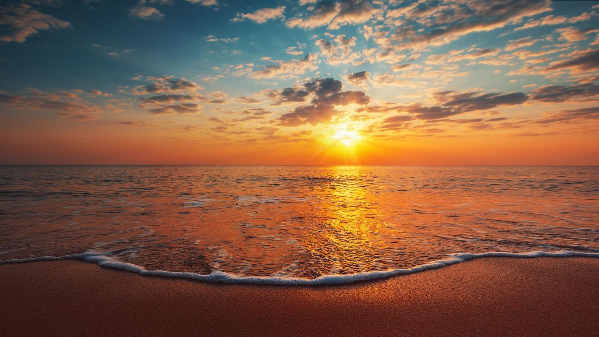 An ocean sunrise
