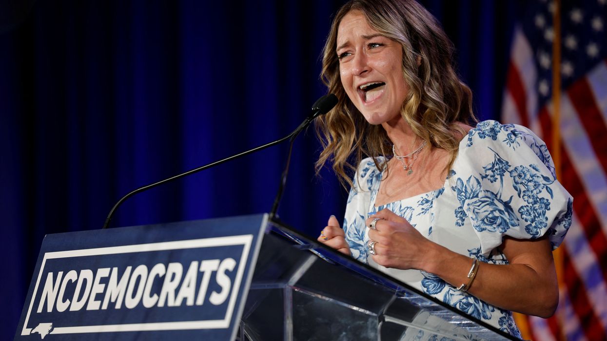 Anderson Clayton, chair of the North Carolina Democratic Party speaks after Democrat Josh Stein won the North Carolina governor's race, in Raleigh, North Carolina, U.S., November 5, 2024.