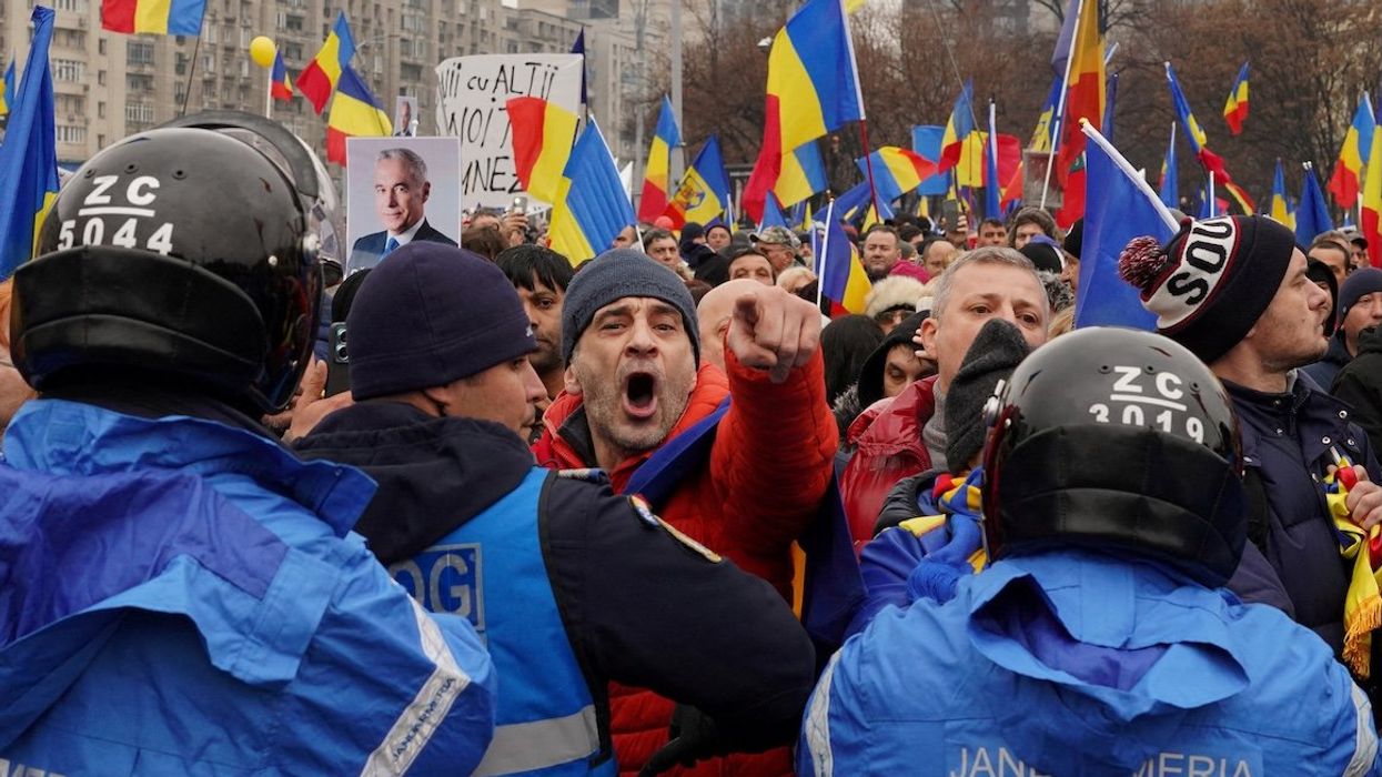 Anti-government protest in Bucharest