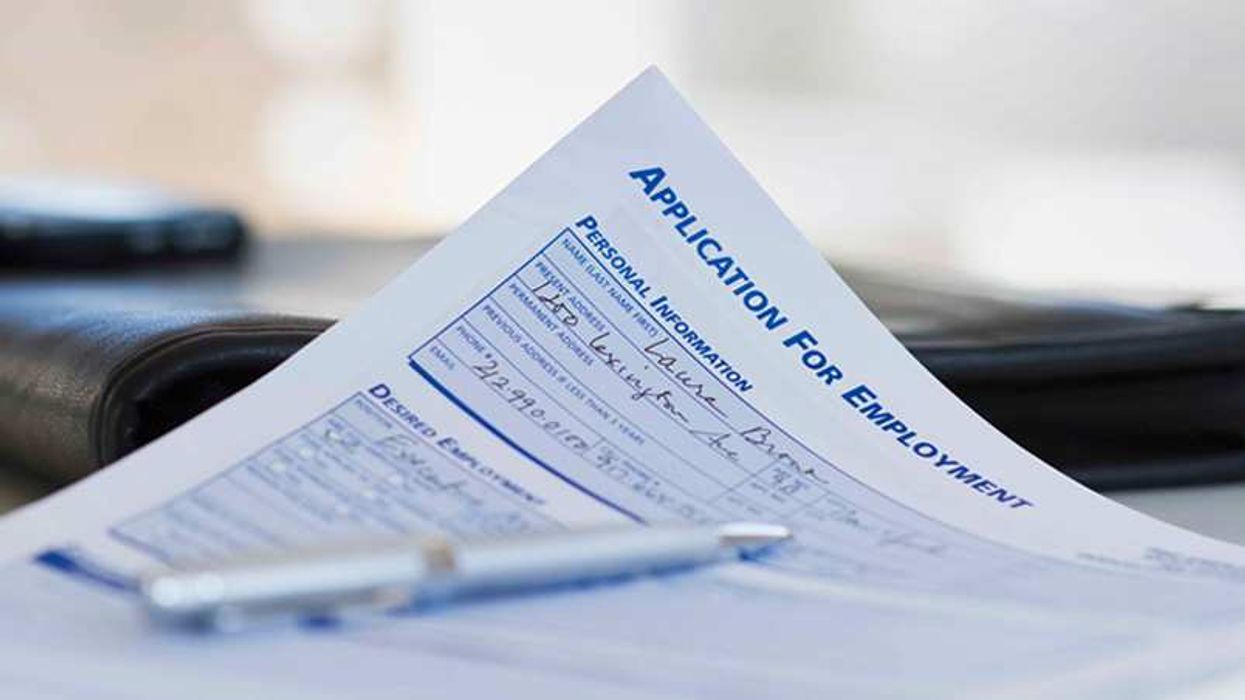 Application for employment form