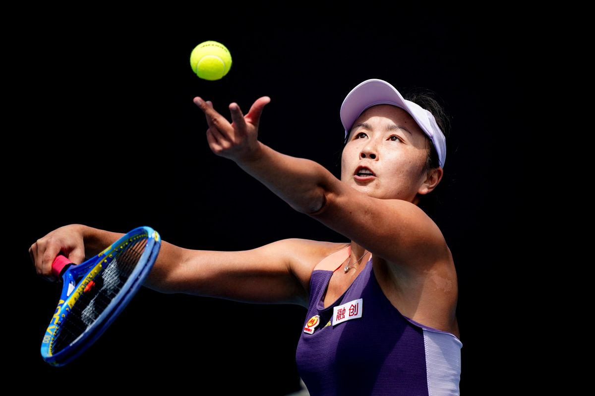 Australian Open - First Round - Melbourne Park, Melbourne, Australia - January 21, 2020 China's Peng Shuai in action during the match against Japan's Nao Hibino
