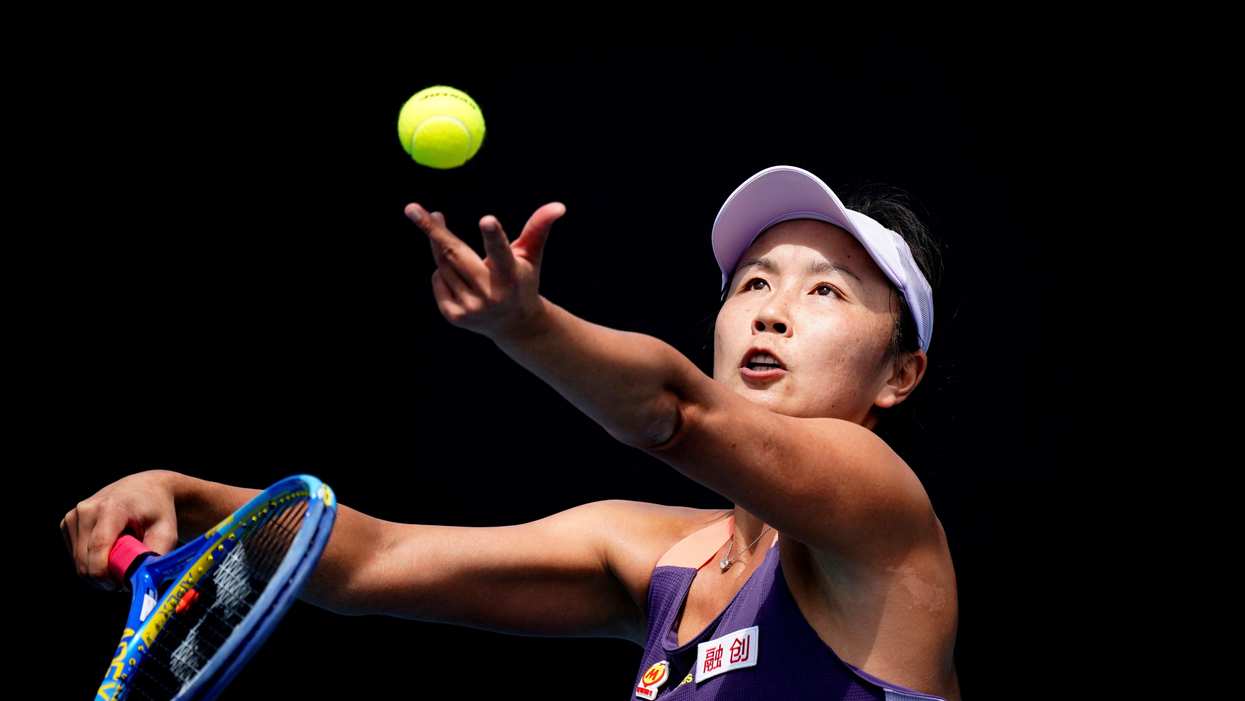 Australian Open - First Round - Melbourne Park, Melbourne, Australia - January 21, 2020 China's Peng Shuai in action during the match against Japan's Nao Hibino