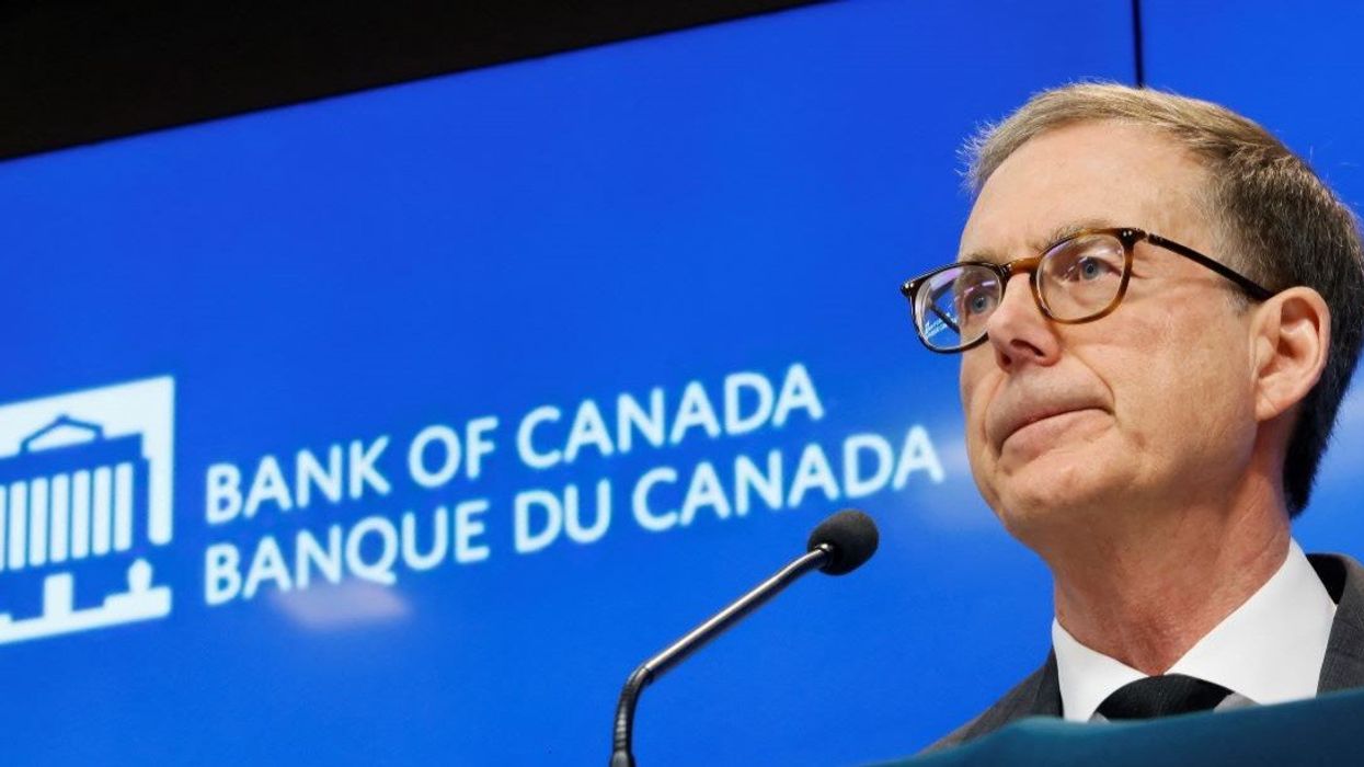 Bank of Canada Governor Tiff Macklem takes part in a news conference in Ottawa, Ontario, Canada April 16, 2025.