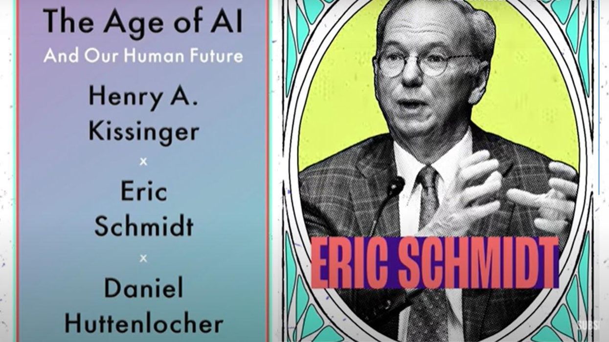 Beware AI's negative impact on our world, warns former Google CEO Eric Schmidt