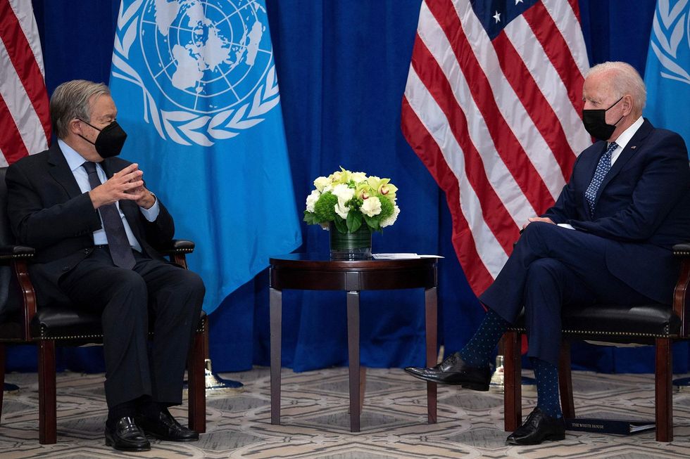 Biden and Guterres meet on the sidelines of #UNGA76.