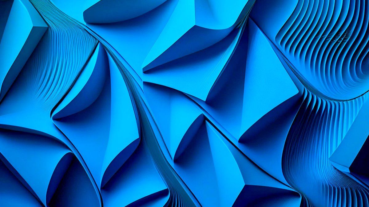 Blue abstract design