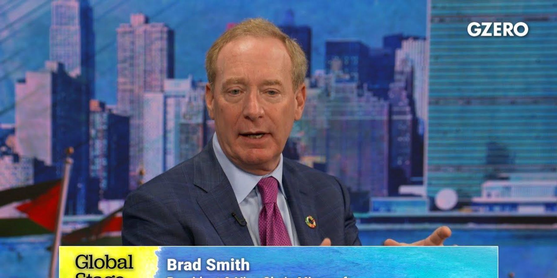Microsoft president Brad Smith has a plan to meet the UN's goals