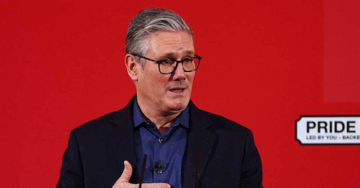 ​British Prime Minister Keir Starmer delivers a speech at Horntye Park Sports Complex in St Leonards, Britain, February 05, 2026. 