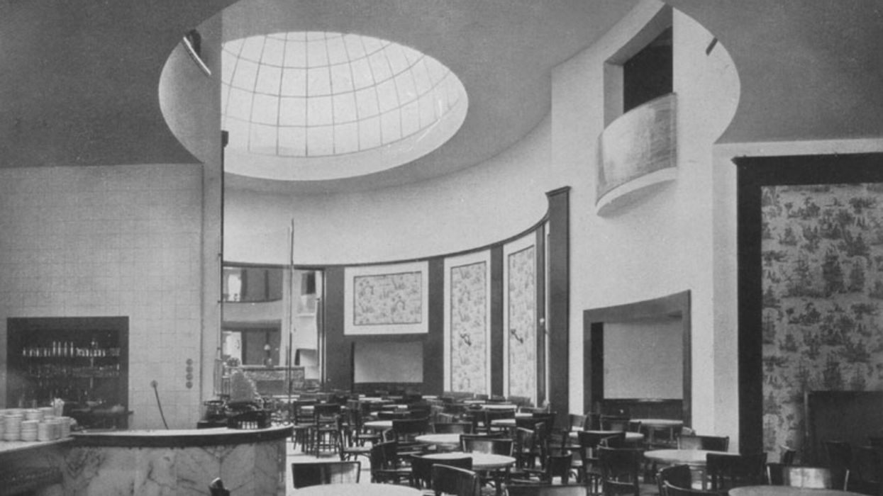 Café Esplanade, a fancy coffee shop that was designed by a celebrated modernist architect and frequented by many from Brno’s once-thriving Jewish community.