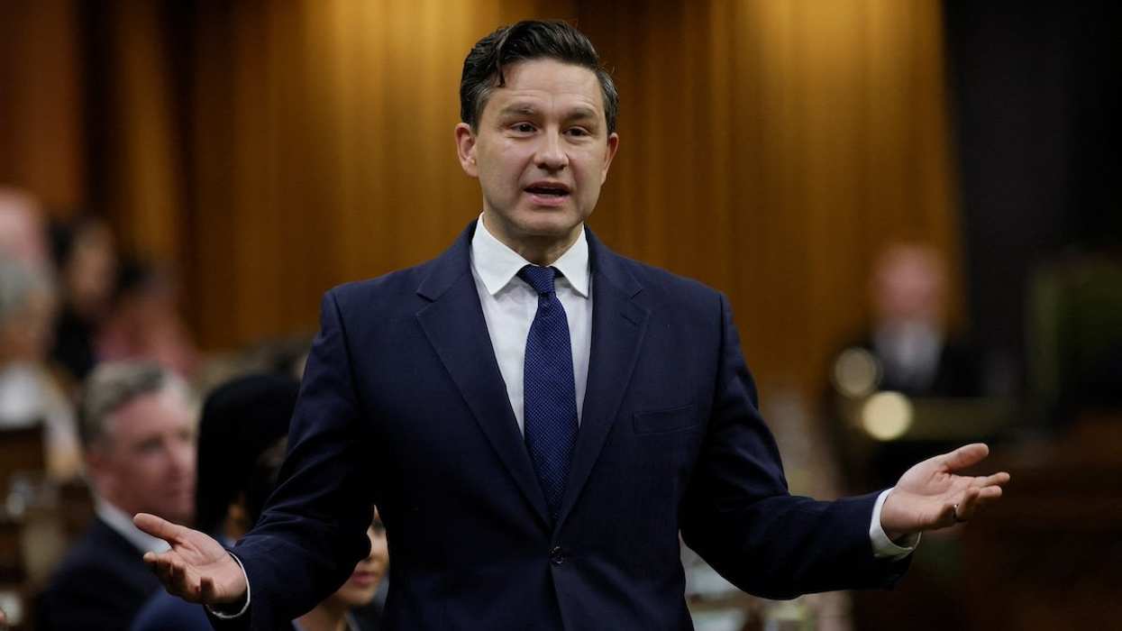 Canada's Conservative Party of Canada leader Pierre Poilievre speaks during Question Period in the House of Commons on Parliament Hill in Ottawa, Ontario, Canada September 25, 2024.