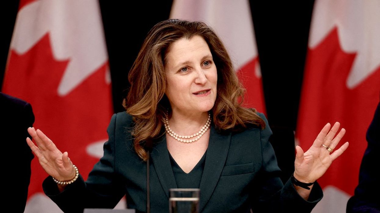 Canada's Deputy Prime Minister and Minister of Finance Chrystia Freeland takes part in a press conference in Ottawa, Canada, on Jan. 29, 2024.