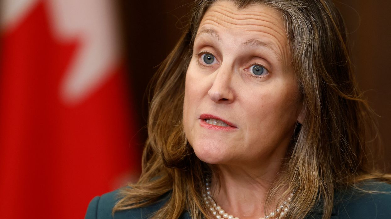 Canada's Deputy Prime Minister and Minister of Finance Chrystia Freeland.