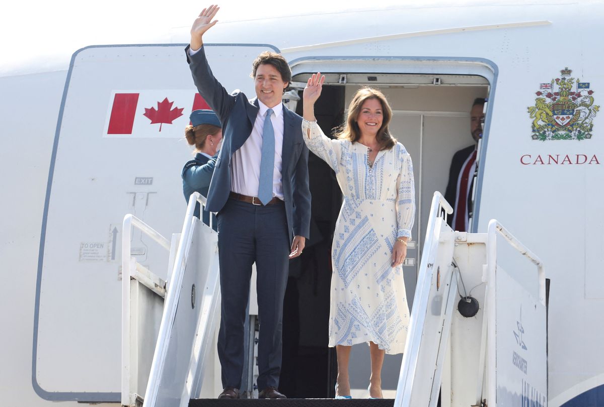 Canada's Prime Minister Justin Trudeau and Sophie Gregoire. 