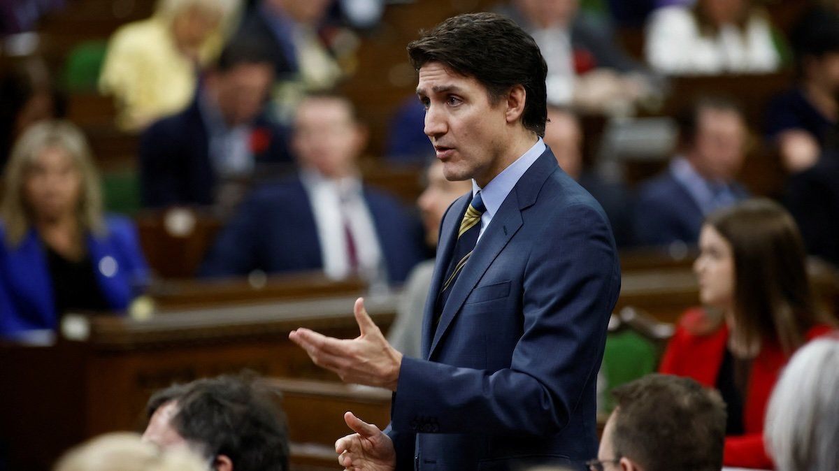 ​Canada's Prime Minister Justin Trudeau speaks as Parliament's Question Period resumes in Ottawa, Ontario, Canada May 1, 2024.