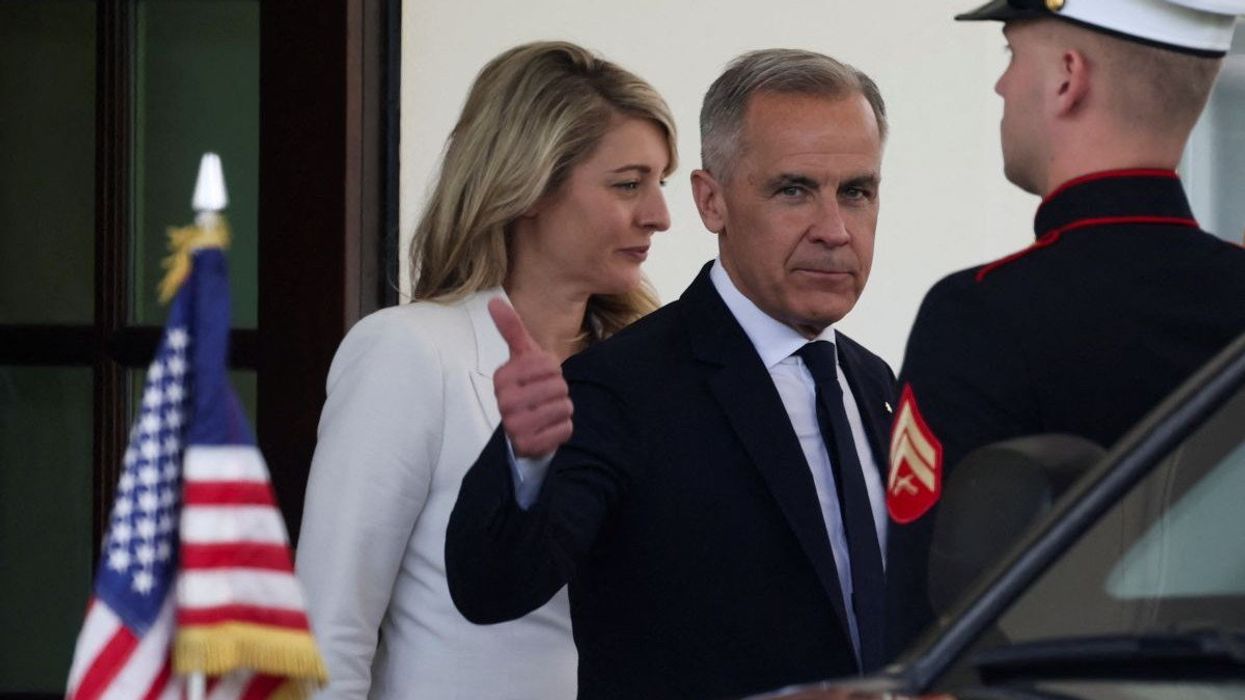 Canadian Prime Minister Mark Carney departs the White House in Washington, D.C., USA, on May 6, 2025.