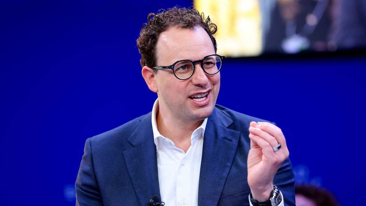 ​CEO and Co-Founder of Anthropic Dario Amodei in Davos, Switzerland, on January 20, 2026.