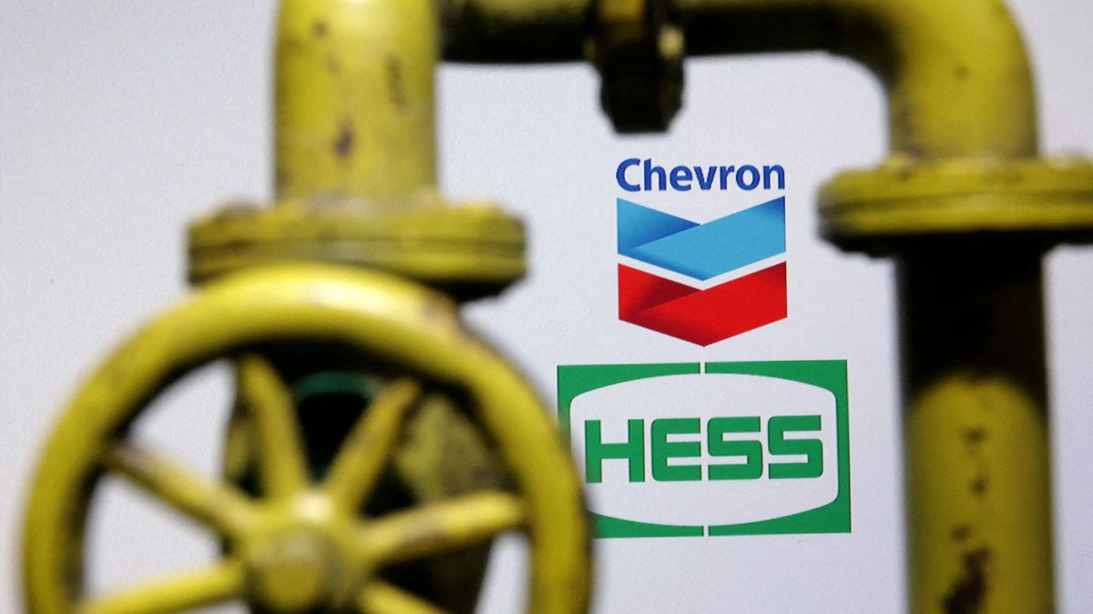 Chevron and Hess logos.