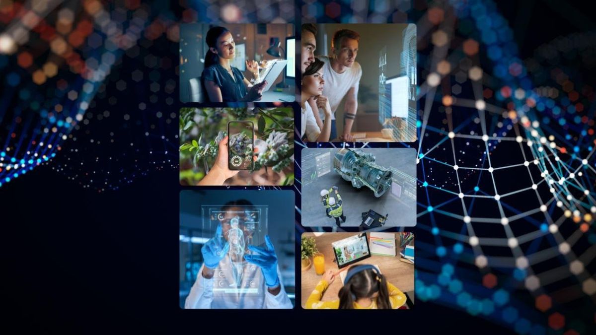 Collage of AI lab