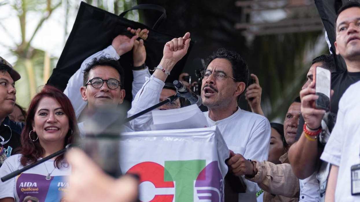 Colombian left-wing presidential candidate Ivan Cepeda in Pitalito, Colombia, on April 11, 2026.