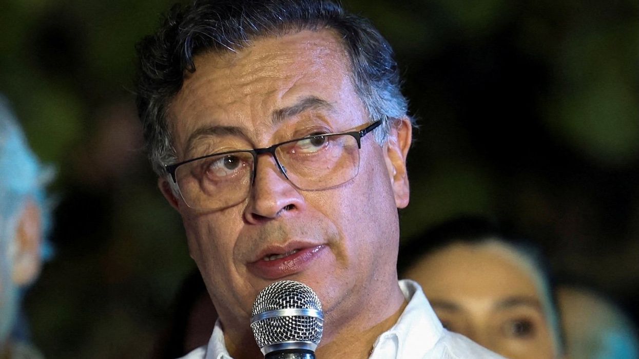 Colombian President Gustavo Petro speaks during his visit and after a binational council of ministers, in Jacmel, Haiti, on Jan. 22, 2025.