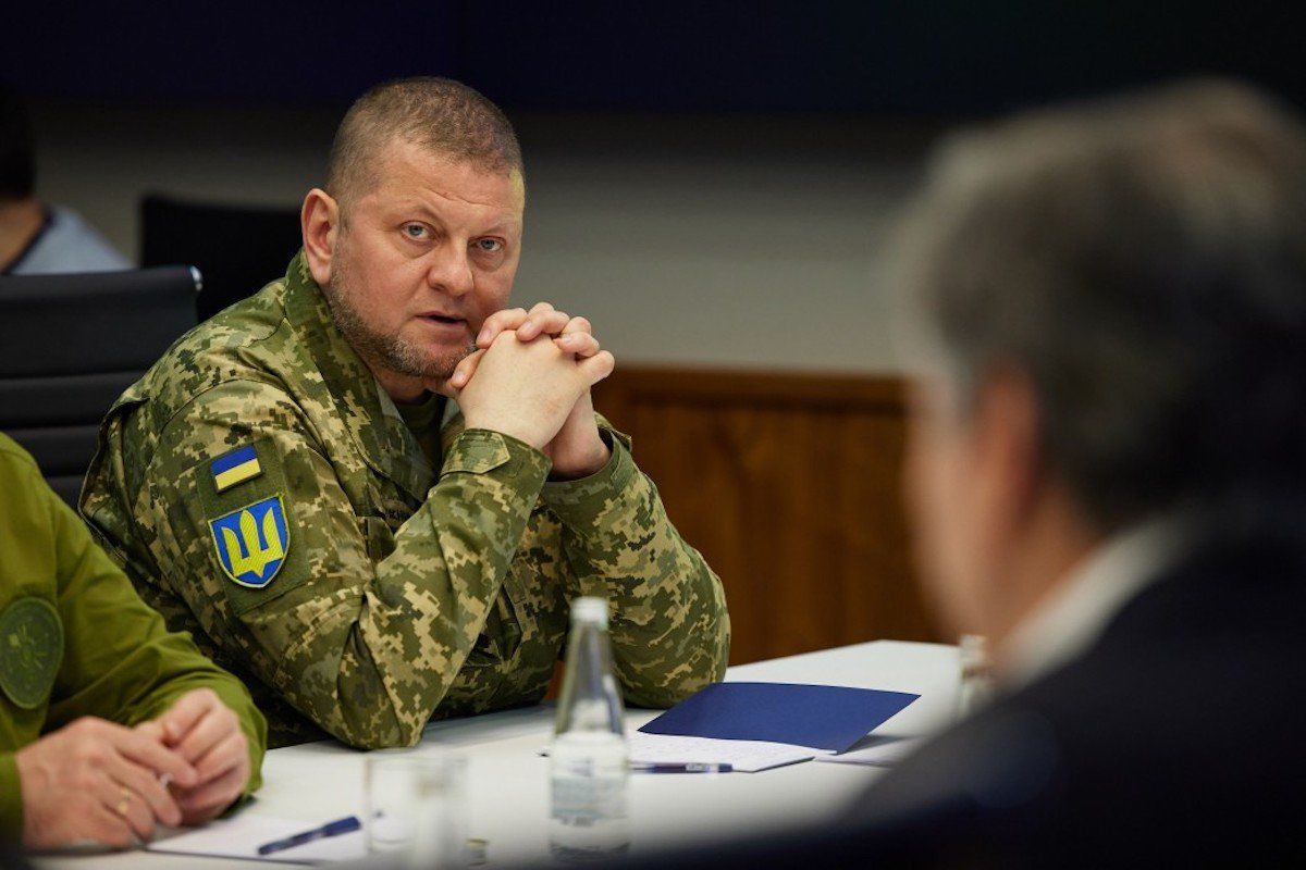 Commander-in-Chief of the Ukrainian Armed Forces Valery Zaluzhny attends a meeting with US Secretary of State Antony Blinken in July 2023.