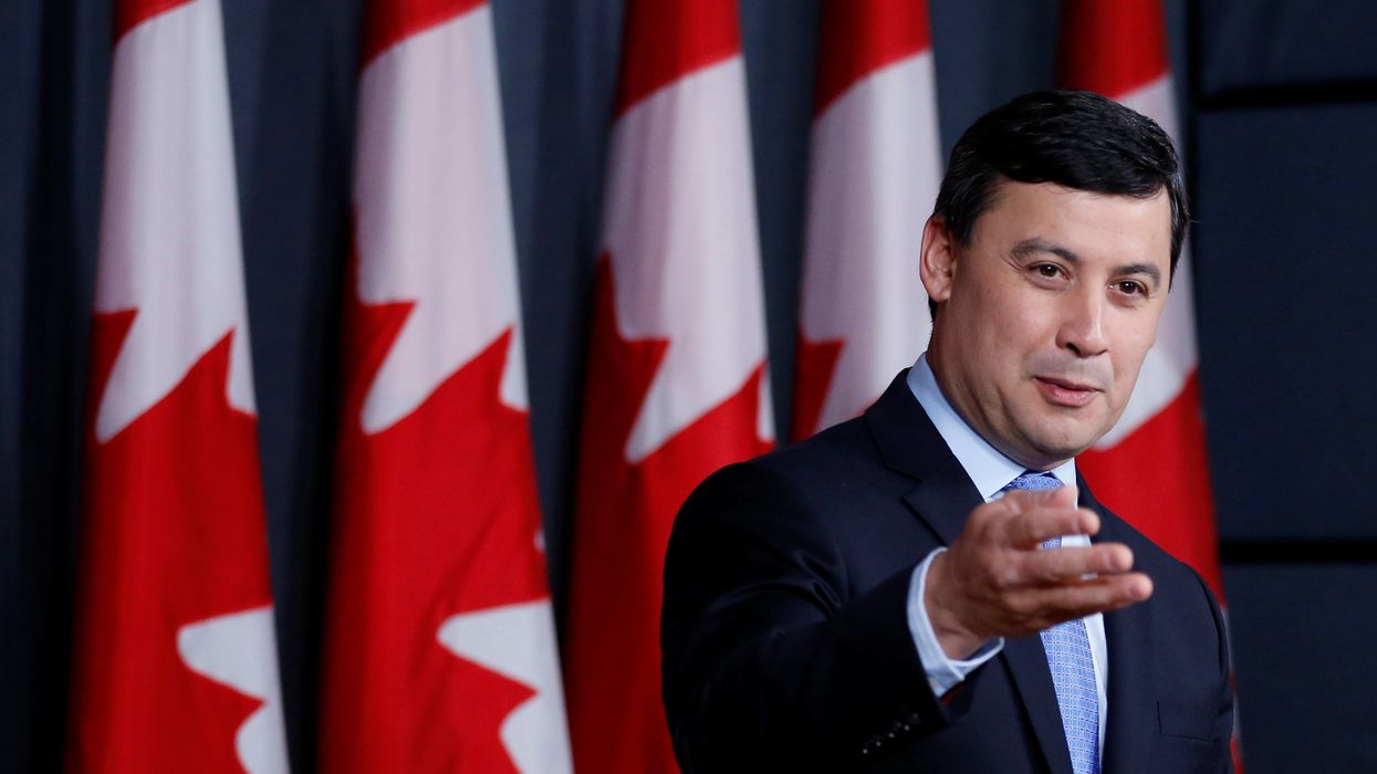 Conservative MP Michael Chong speaks during a news conference in Ottawa.