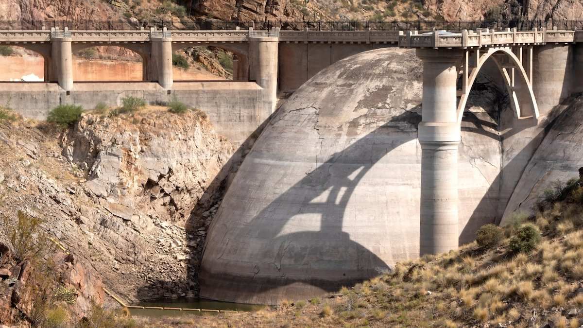 Coolidge Dam at San Carlos Reservoir near Peridot, Arizona, U.S. July 3, 2026.