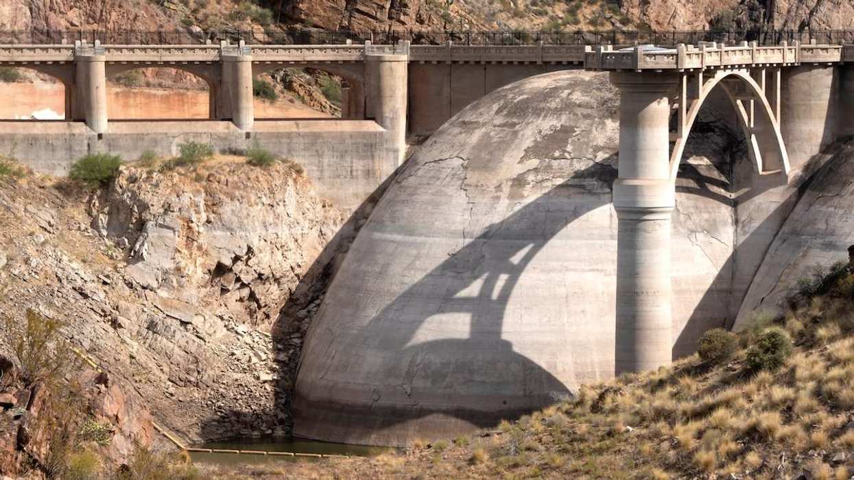 Coolidge Dam at San Carlos Reservoir near Peridot, Arizona, U.S. July 3, 2026.