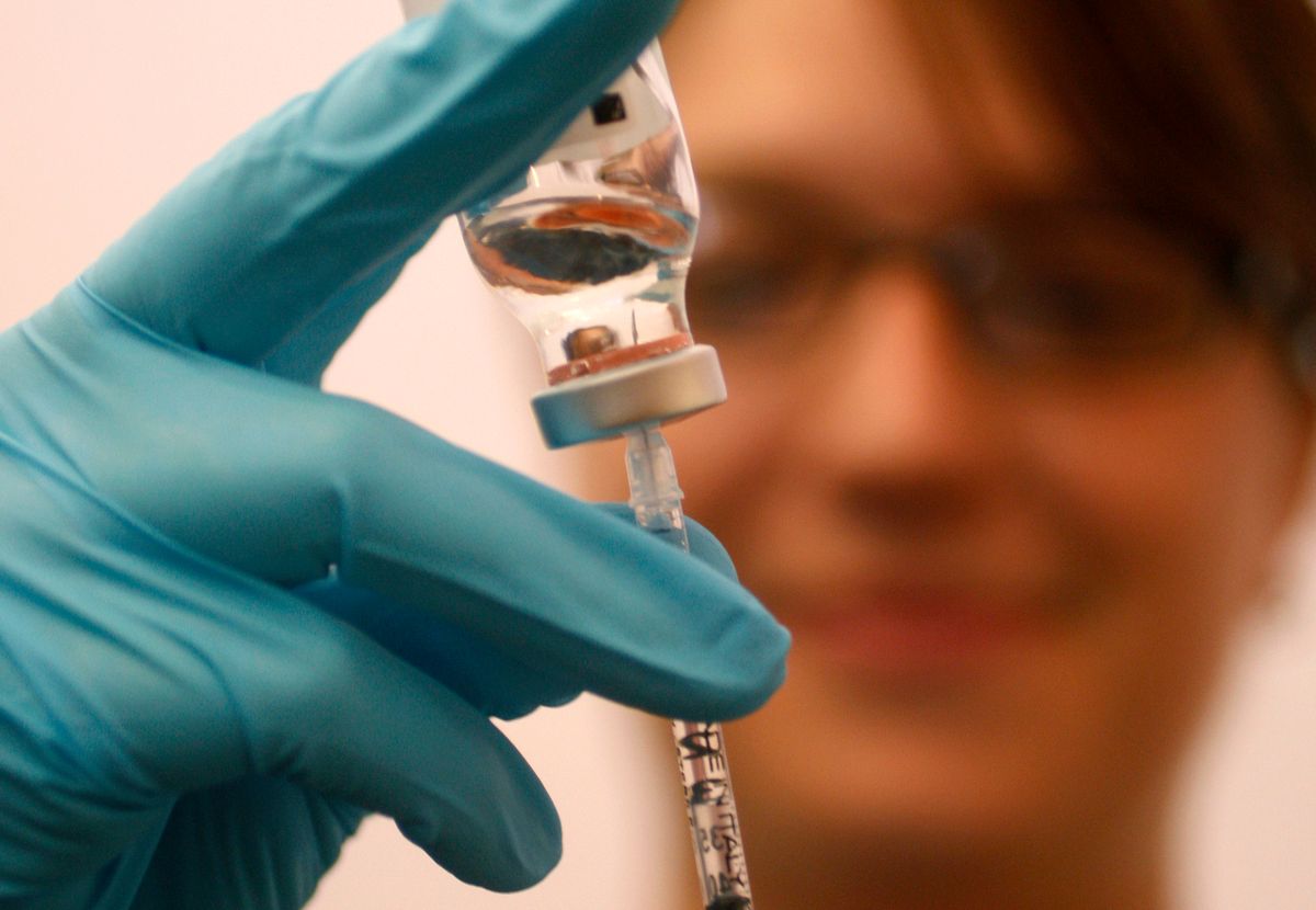 Coronavirus vaccine testing in France. Reuters