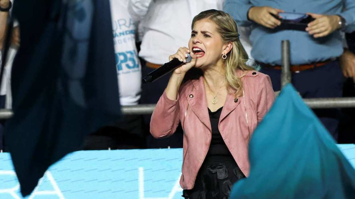 Costa Rica presidential candidate Laura Fernandez in Heredia, Costa Rica, January 29, 2026.