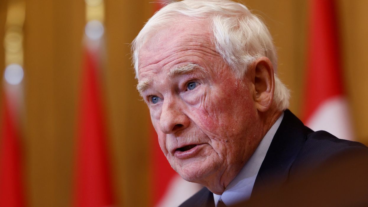 David Johnston, Canada's special rapporteur on foreign interference, holds a press conference in Ottawa.